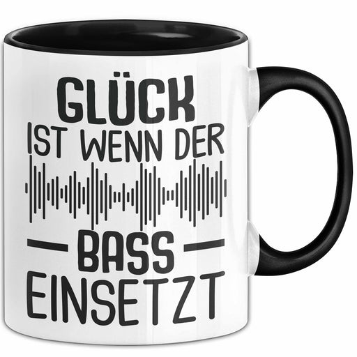 Glück Wenn Bass Einsetzt Tasse Geschenk Chor Singen Sänger Chorpobe Musiker Trendation