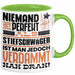 Stiefschwäger Geschenk Tasse Lustige Geschenkidee für Stiefschwäger Geburtstag Kaffee-Becher Niemand Ist Perfekt Aber Als Stiefschwäger Ist Man Nah Dran Grün Trendation