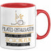Pilates-Enthusiastin Weil Es Keinen Schöneren Beruf Gibt Tasse Geschenk für Eine Pilates-Enthusiastin Lustig Rot Trendation