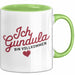 Gundula Tasse Geschenk Ich Bin Vollkommen Gundula Geschenkidee Geburtstag Grün Trendation