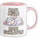 Sarkastische Kaninchen Hase Tasse Geschenk Lustige Geschenkidee Spruch Hasi Müde Hasi Schlafen Rosa Trendation