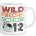 12. Geburtstag Geschenk Tasse Becher Wild Frech Und Schon 12 Weiß Trendation