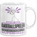 Baseballspieler Geschenk Tasse Ich Bin Baseballspieler Aber Sag Doch Einfach Superheld Lustige Geschenkdiee für Baseballspieler Kaffee-Becher Weiß Trendation