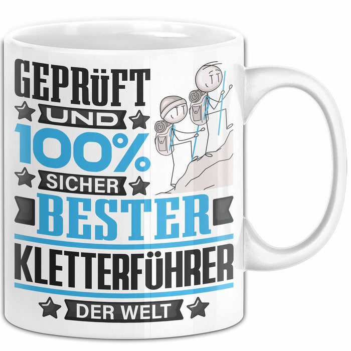Kletterführer Geschenk Lustiger Spruch für Kletterführer Geschenkidee Bester Kletterführer Der Welt Weiß Trendation