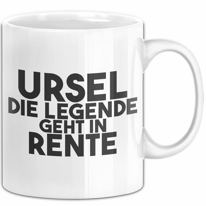 Ursel Tasse Ursel – Die Legende Geht In Rente Geschenk