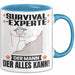 Survival-Experte Tasse Geschenk für Survival-Experte Der Mann Der Alles Kann Geschenkidee zum Geburtstag Blau Trendation