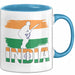 Indien Tasse Geschenk Cricket Indische Cricket-Fans Geschenkidee Blau Trendation