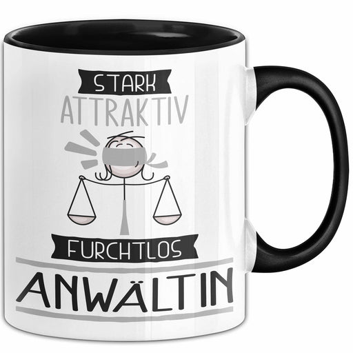 Anwältin Tasse Geschenk Becher Stark Attraktiv Furchtlos Anwältin Lustige Geschenkidee Trendation