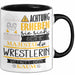 Wrestlerin Tasse Geschenk Lustiger Spruch Bitte Erheben Sie Sich Seine Majestät Die Wrestlerin Betritt Den Raum Schwarz Trendation