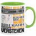 Gleitschirmlehrer Geschenk Kaffee-Tasse Geschenkidee für Gleitschirmlehrer Ich Bin Gleitschirmlehrer Ich Kann Es Dir Erklären Jedoch Nicht Für Dich Verstehen Spruch Lustig Grün Trendation