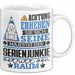 Serienjunkie Geschenk Tasse Lustiger Spruch Erheben Sie Sich Der Serienjunkie Betritt den Raum Weiß Trendation