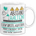 Eiskunstläuferin Tasse Geschenk Lustig Abstand Halten Hochleistungs-Eiskunstläuferin Mit Drang Zur Perfektion Bei Der Arbeit Weiß Trendation