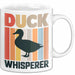 Quietscheente Tier Tasse Geschenk Lustige Geschenkidee Spruch Entenflüsterer Weiß Trendation