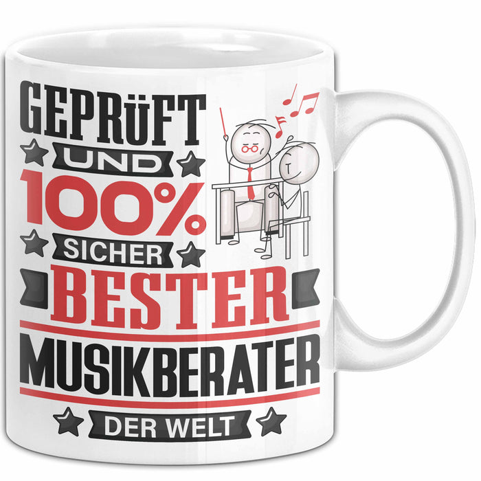 Musikberater Geschenk Lustiger Spruch für Musikberater Geschenkidee Bester Musikberater Der Welt Weiß Trendation