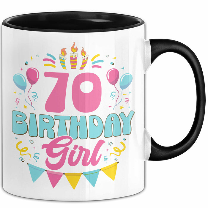 70. Geburtstag Tasse Frauen Mädchen Geschenkidee Lustig 70 Birthday Girl Lustiger Spruch Mutter Mama Oma Trendation