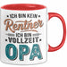 Rentner Pensionär Sarkasmus Opa Tasse Geschenk Lustige Geschenkidee Spruch Ich Bin Kein Rentner Ich Bin Vollzeit Opa Rot Trendation