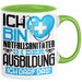 Notfallsanitäter Ausbildung Tasse Geschenk Ich Bin Notfallsanitäter In Der Ausbildung Ich Darf Das Geschenkidee Spruch Grün Trendation