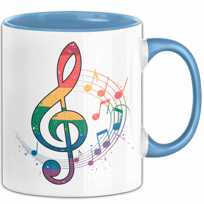Musikliebhaber Musiker Tasse Geschenk Lustige Geschenkidee Spruch Blau Trendation