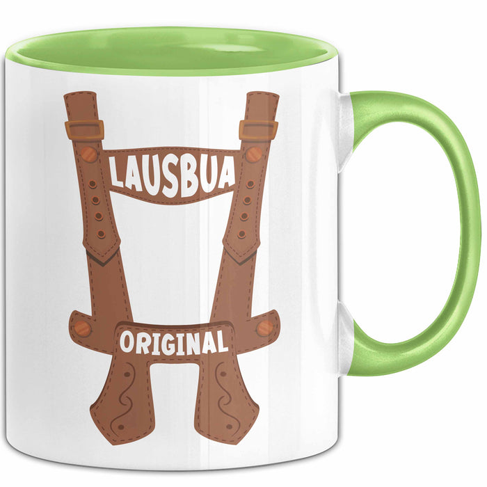 Lausbua Tasse Geschenk Oktober München Geschenkidee Original Becher Grün Trendation