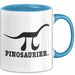 Pinosaurier Pi + Dinosaurier Tasse Geschenk Lustiger Mathe Becher Blau Trendation