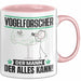 Vogelforscher Tasse Geschenk für Vogelforscher Der Mann Der Alles Kann Geschenkidee zum Geburtstag Rosa Trendation