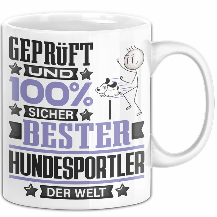 Hundesportler Geschenk Lustiger Spruch für Hundesportler Geschenkidee Bester Hundesportler Der Welt Weiß Trendation