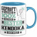 Kendoka Geschenk Lustiger Spruch für Kendoka Geschenkidee Bester Kendoka Der Welt Blau Trendation