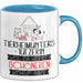 Tierheimunterstützerin Weil Es Keinen Schöneren Beruf Gibt Tasse Geschenk für Eine Tierheimunterstützerin Lustig Blau Trendation