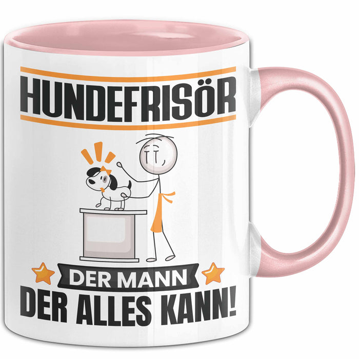 Hundefrisör Tasse Geschenk für Hundefrisör Der Mann Der Alles Kann Geschenkidee zum Geburtstag Rosa Trendation