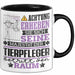 Tierpfleger Geschenk Tasse Lustiger Spruch Erheben Sie Sich Der Tierpfleger Betritt den Raum Schwarz Trendation