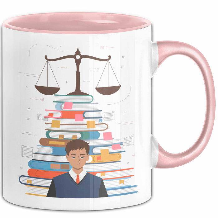 Jurastudent Tasse Geschenk Lustige Geschenkidee Spruch Für Juristische Köpfe Rosa Trendation
