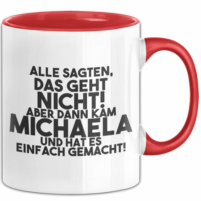 Michaela Tasse Alle Sagten Das Geht Nicht, Aber Dann Kam Michaela Geschenk