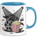 Filmfan Tasse Geschenkidee für Kinoliebhaber Lustiger Spruch Blau Trendation