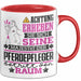 Pferdepfleger Geschenk Tasse Lustiger Spruch Erheben Sie Sich Der Pferdepfleger Betritt den Raum Rot Trendation