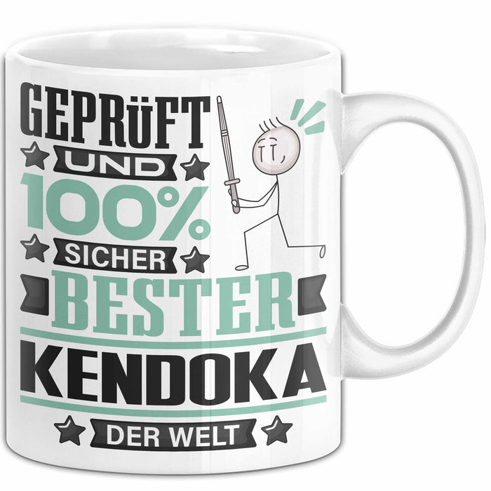 Kendoka Geschenk Lustiger Spruch für Kendoka Geschenkidee Bester Kendoka Der Welt Weiß Trendation