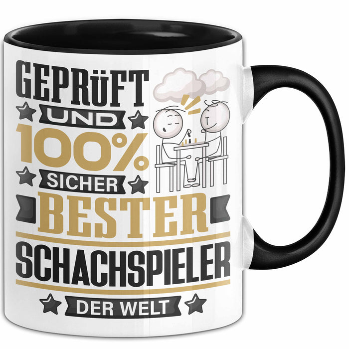 Schachspieler Geschenk Lustiger Spruch für Schachspieler Geschenkidee Bester Schachspieler Der Welt Schwarz Trendation