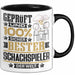 Schachspieler Geschenk Lustiger Spruch für Schachspieler Geschenkidee Bester Schachspieler Der Welt Schwarz Trendation