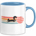 Eichhörnchen Tierliebhaber Retro Tasse Geschenk Lustige Geschenkidee Spruch Blau Trendation