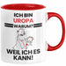 Uropa Geschenk Tasse Lustiger Spruch Ich Bin Uropa Warum Weil Ich Es Kann Geschenkidee Bester Uropa Geburtstag Kaffee-Becher Rot Trendation