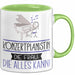 Konzertpianistin Geschenk Tasse Becher Die Frau Die Allen Kann Geschenkidee für eine Konzertpianistin Lustig Grün Trendation