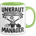 Gärtner Tasse Geschenk Unkraut Vernichtungsmanager Grün Trendation
