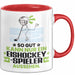 Eishockeyspieler Geschenk Tasse So Gut Kann Nur Ein Eishockeyspieler Aussehen Geschenkidee Kaffee-Becher Rot Trendation