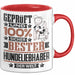 Hundeliebhaber Geschenk Lustiger Spruch für Hundeliebhaber Geschenkidee Bester Hundeliebhaber Der Welt Rot Trendation