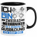 Zweiradmechaniker Ausbildung Tasse Geschenk Ich Bin Zweiradmechaniker In Der Ausbildung Ich Darf Das Geschenkidee Spruch Schwarz Trendation