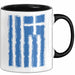 Griechenland Tasse Geschenk Grieche Flagge Hoch Kaffee-Becher Trendation