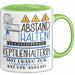 Reptilienhalterin Tasse Geschenk Lustig Abstand Halten Hochleistungs-Reptilienhalterin Mit Drang Zur Perfektion Bei Der Arbeit Grün Trendation