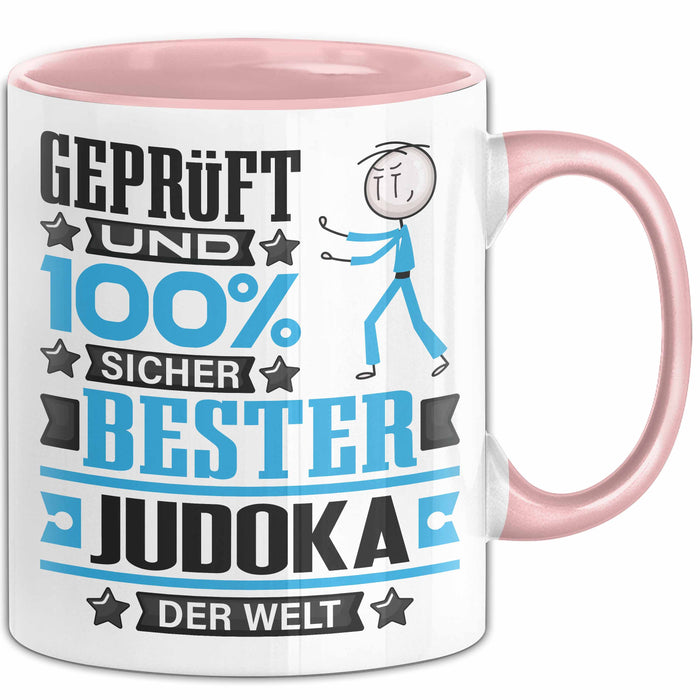 Judoka Geschenk Lustiger Spruch für Judoka Geschenkidee Bester Judoka Der Welt Rosa Trendation