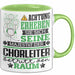 Chorleiter Geschenk Tasse Lustiger Spruch Erheben Sie Sich Der Chorleiter Betritt den Raum Grün Trendation