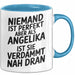 Angelika Tasse Geschenk Niemand Ist Perfekt Angelika Verdammt Nah Dran Geschenkidee Blau Trendation