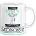 Saxophonistin Tasse Geschenk Becher Stark Attraktiv Furchtlos Saxophonistin Lustige Geschenkidee Weiß Trendation